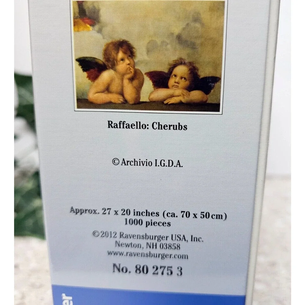 Ravensburger 1000 Piece Jigsaw Puzzle Raffaello: Cherubs 27”x20” NEW SEALED